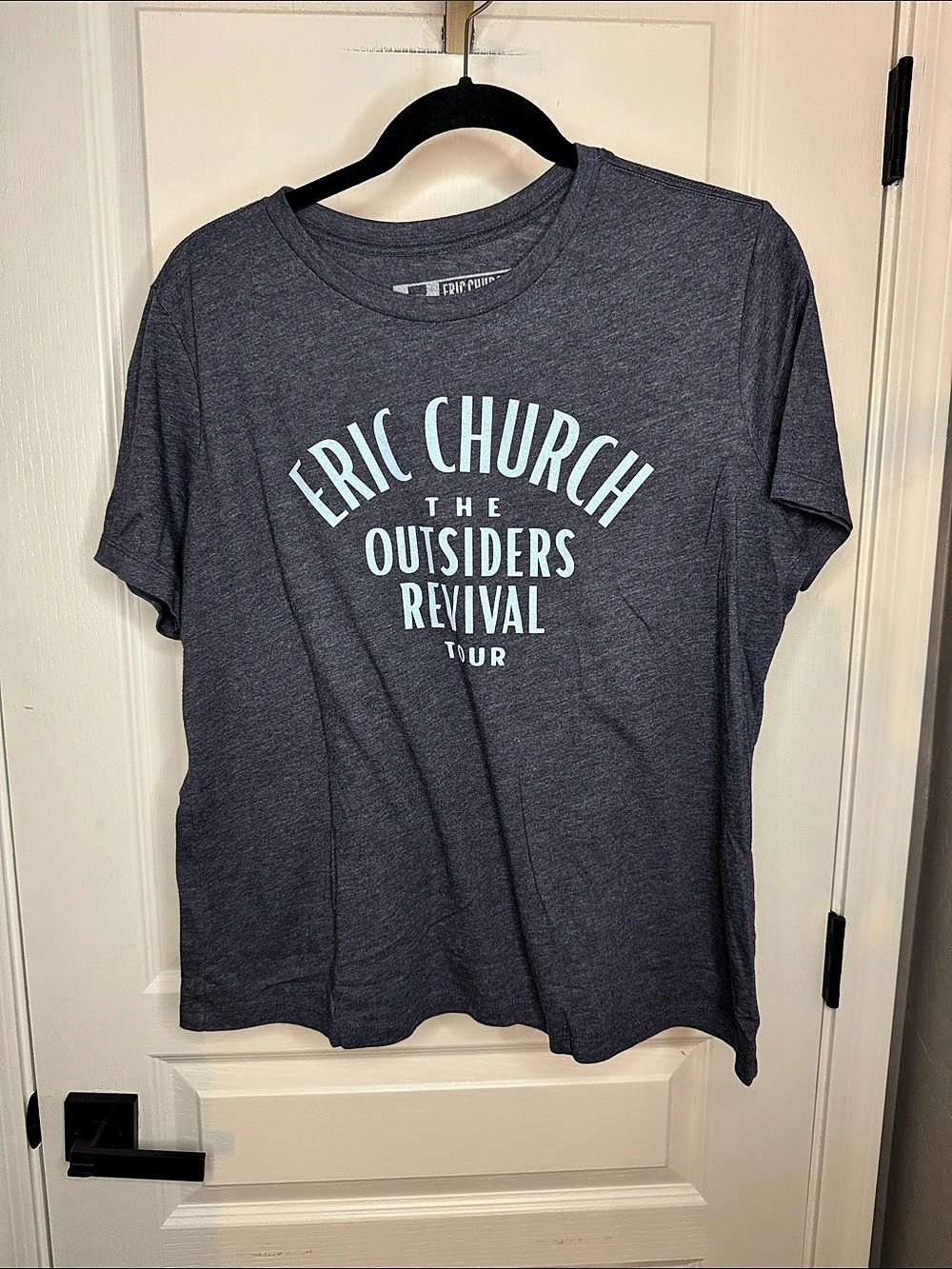 Eric Church The Outsiders Revival Tour Concert T-Shirt Blue-gray Large